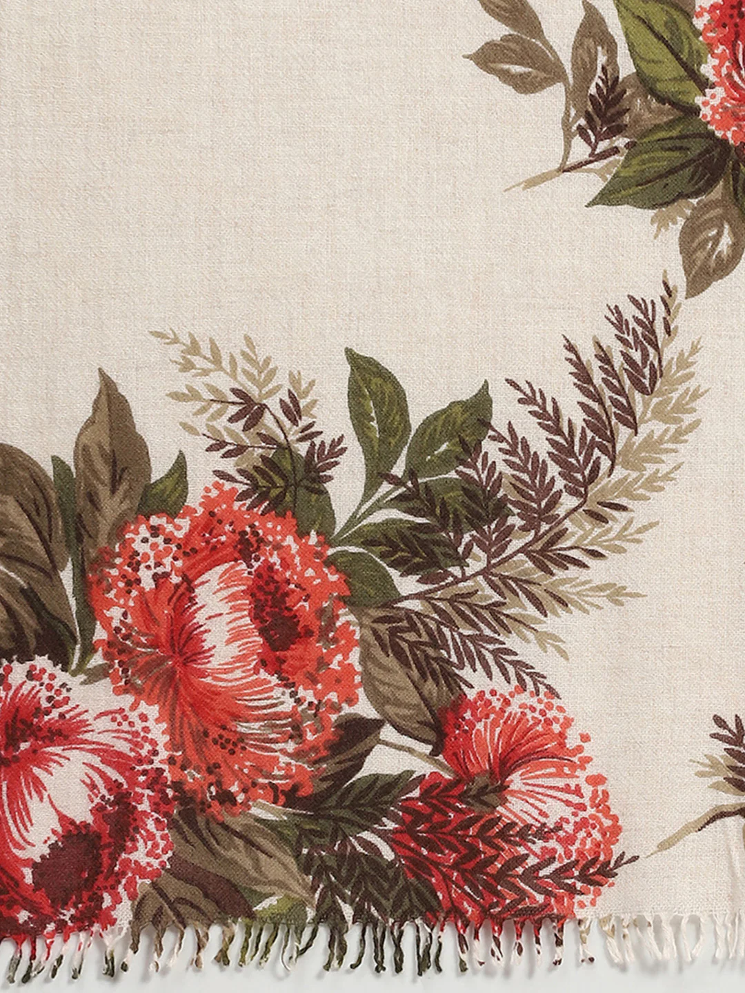 Women Multicolor Floral Print Shawl - Image 6