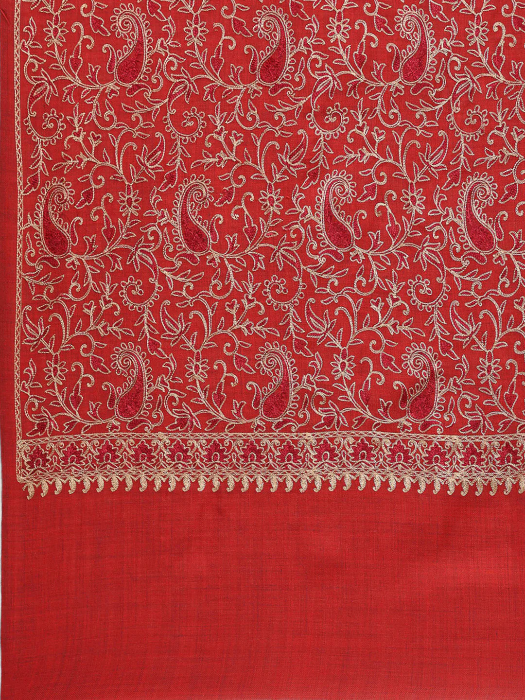 Women Multicolor Printed Wool Blend Shawl - Image 7