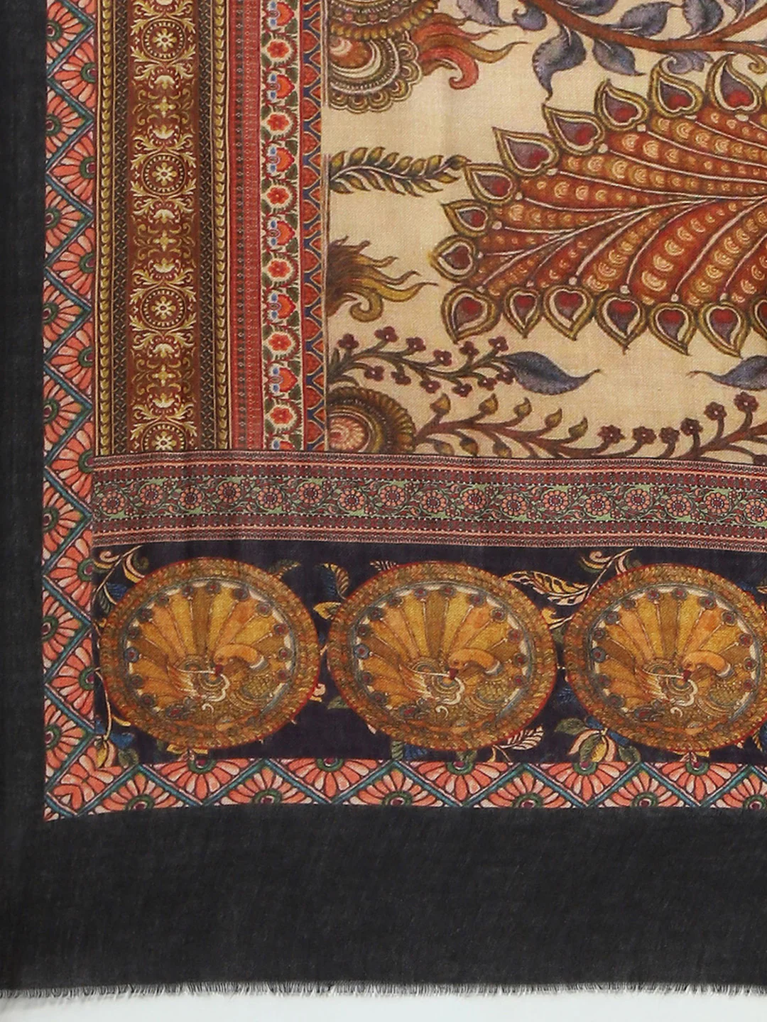 Women Multicolor Self Design Reversible Shawl - Image 6