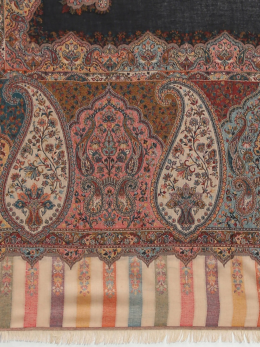 Women Multicolor Self Design Shawl - Image 6