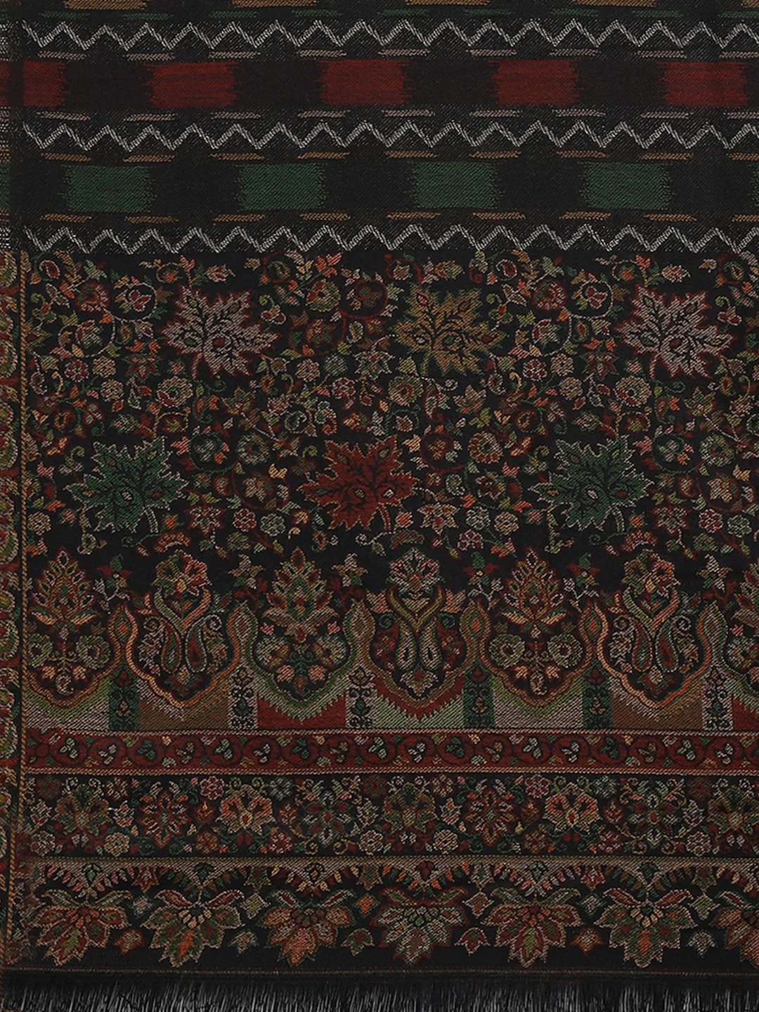 Women Multicolor Self Design Shawl - Image 6