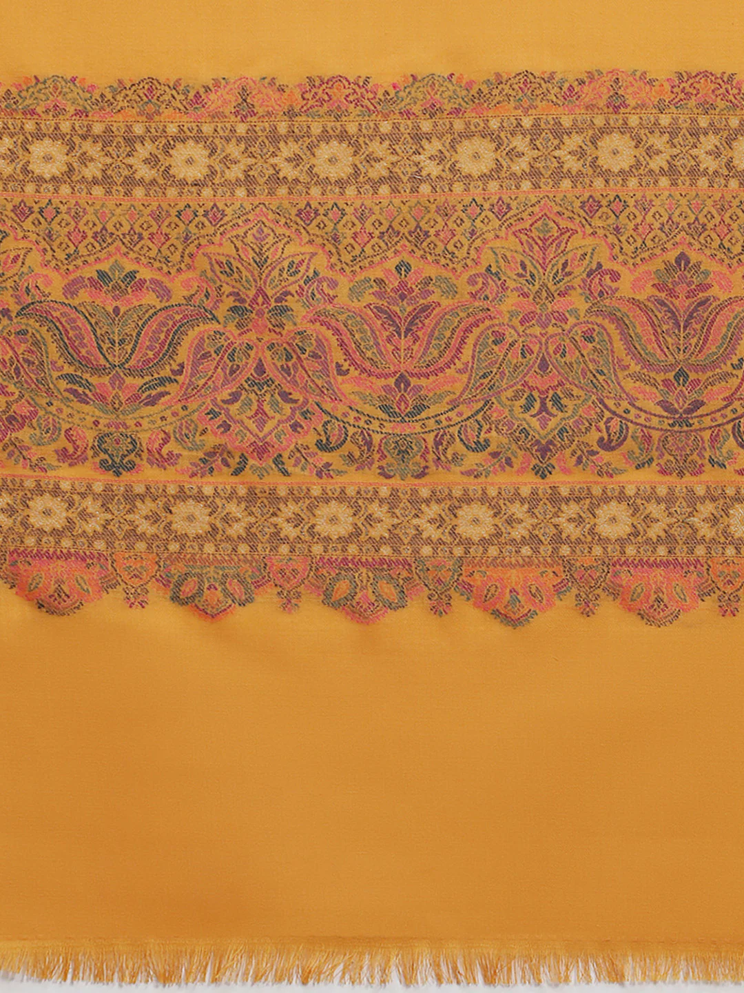 Women Multicolor Self Design Shawl - Image 6