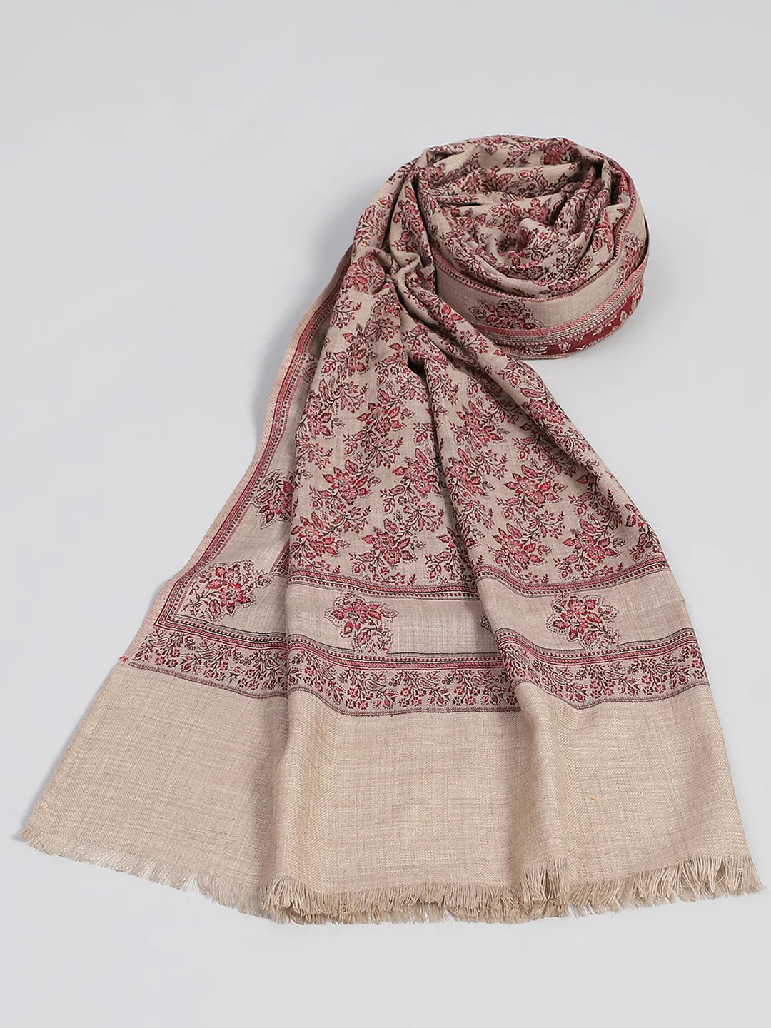 Women Multicolor Self Design Shawl - Image 5