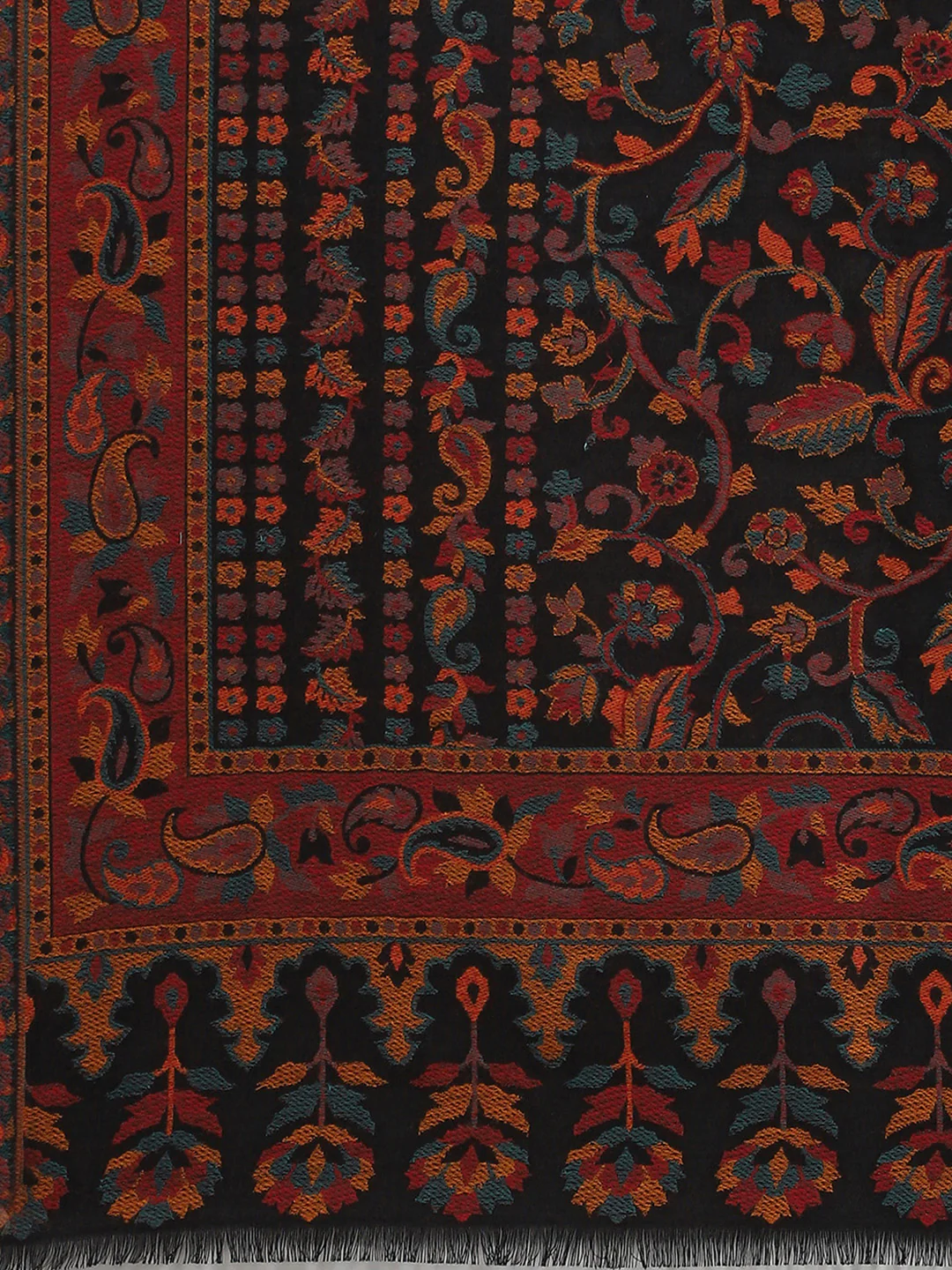 Women Multicolor Self Design Shawl - Image 6