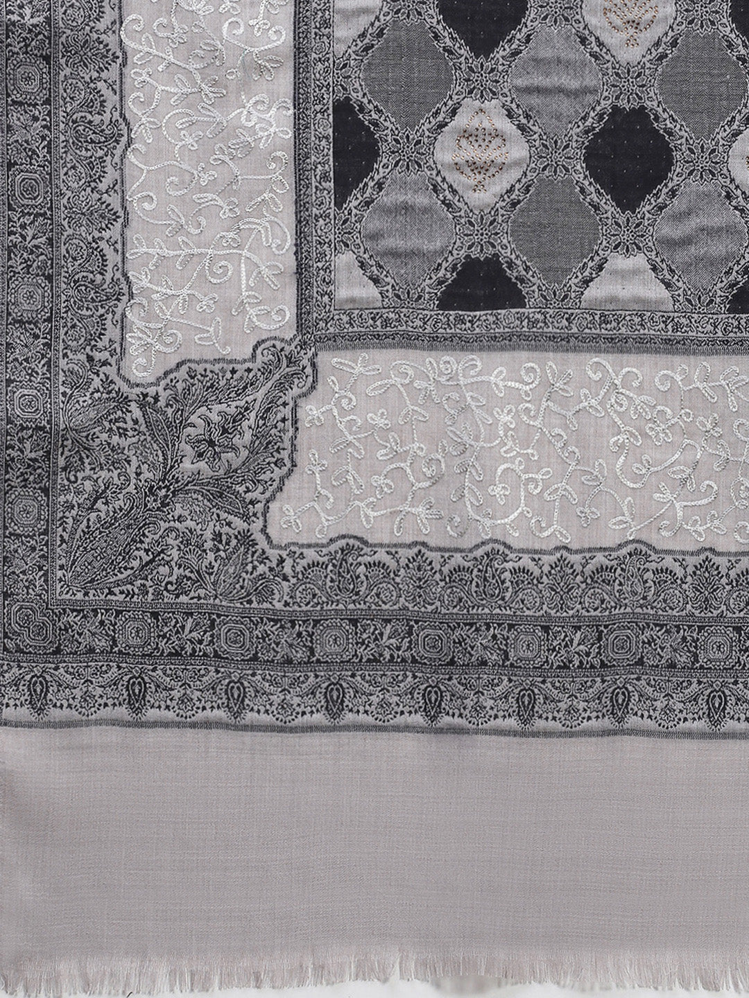 Women Multicolor Self Design Shawl - Image 6