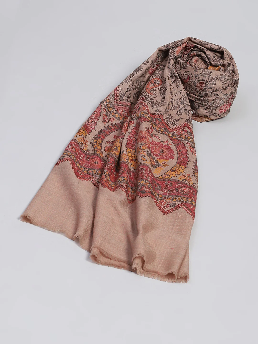 Women Multicolor Self Design Shawl - Image 6