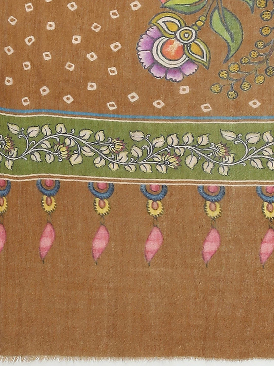 Women Multicolor Self Design Shawl - Image 6