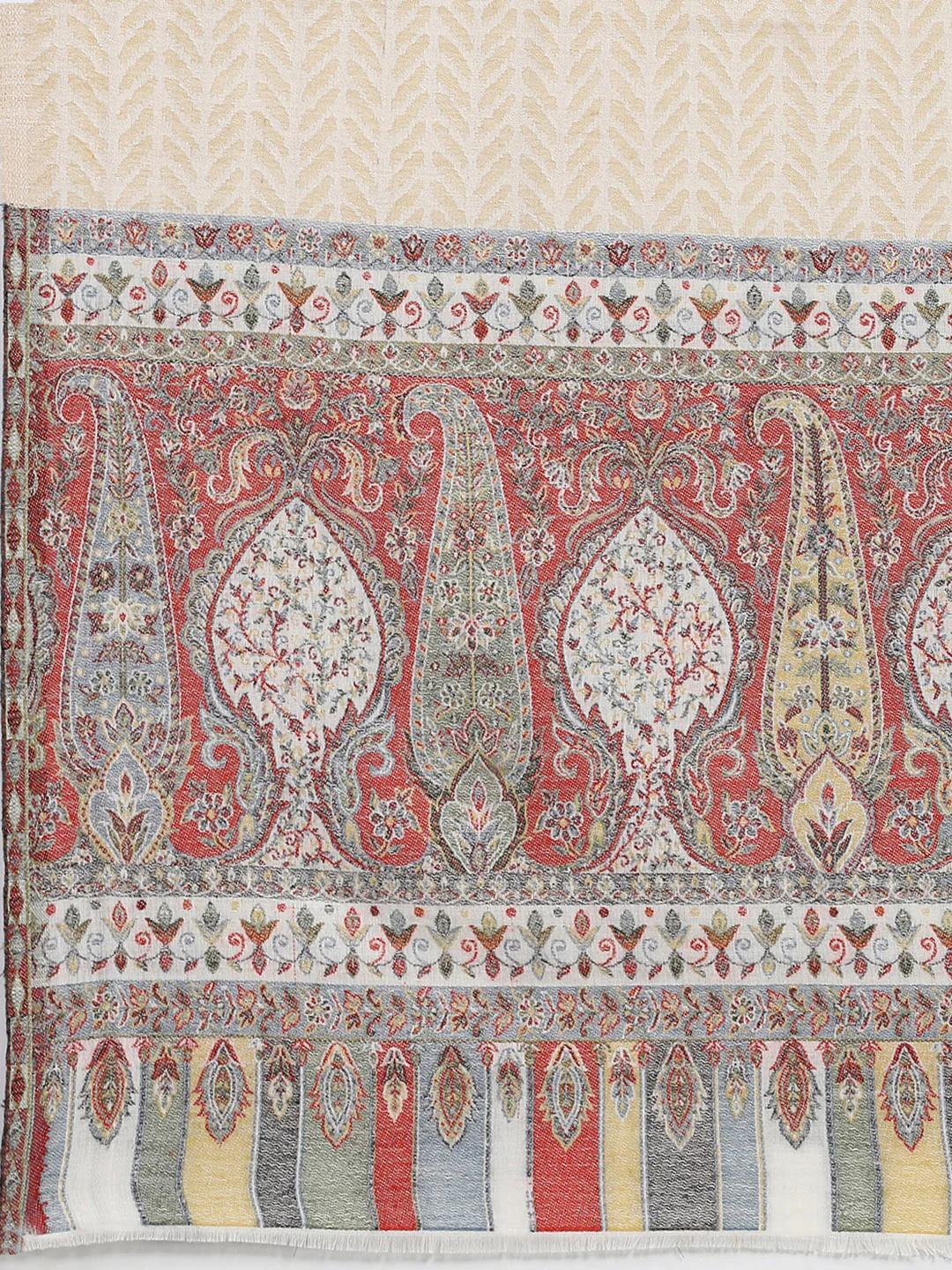 Women Multicolor Self Design Shawl - Image 6