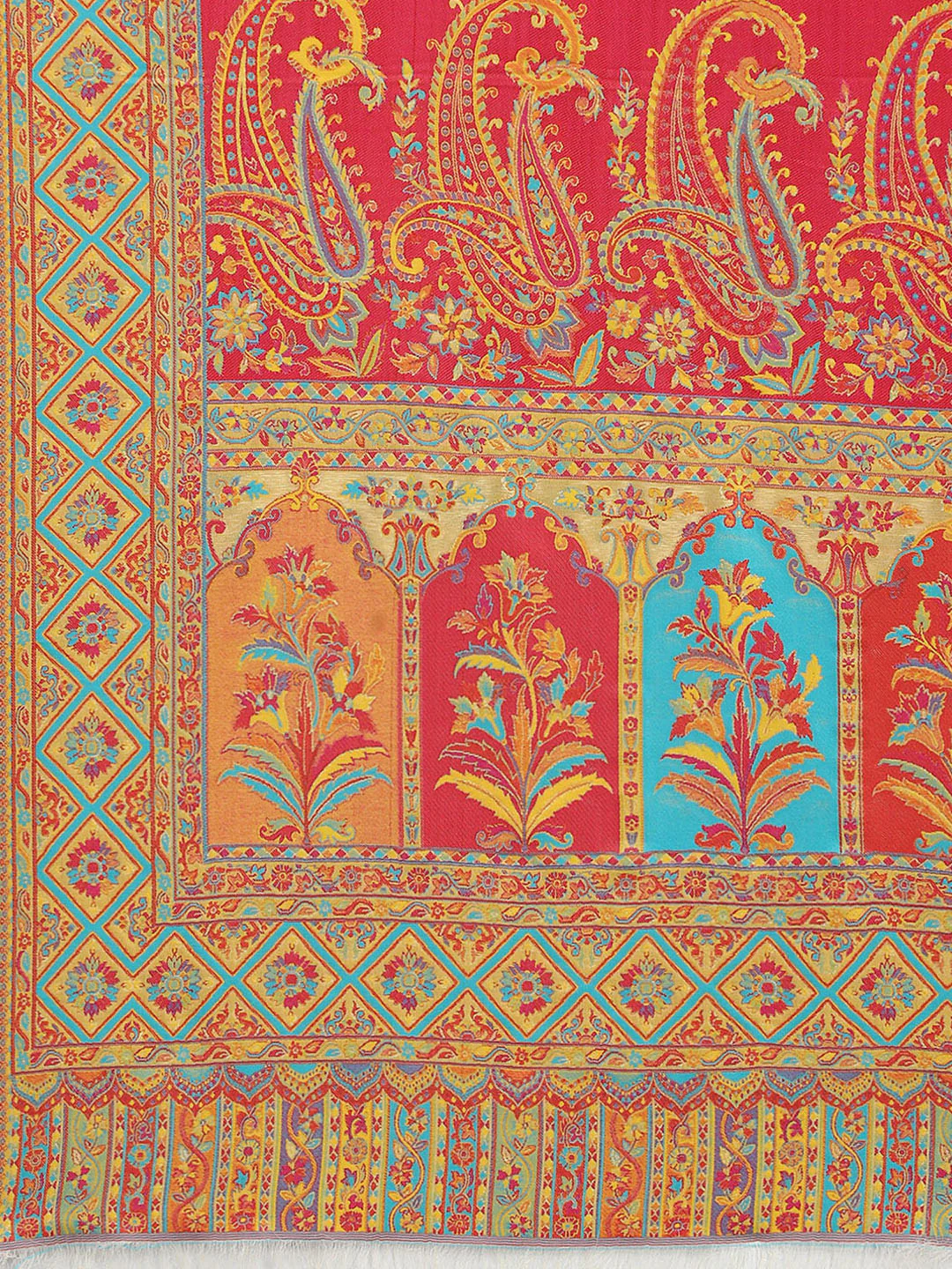Women Multicolor Self Design Shawl - Image 7