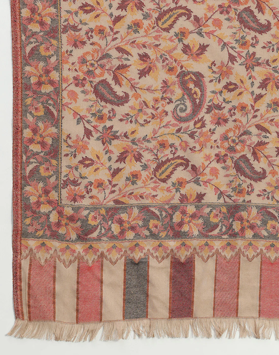 Women Multicolor Self Design   Shawl - Image 7