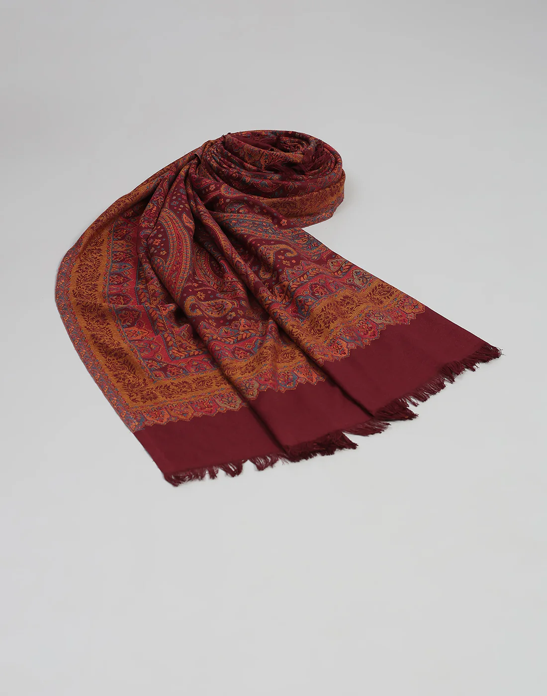 Women Multicolor Self Design   Shawl - Image 7