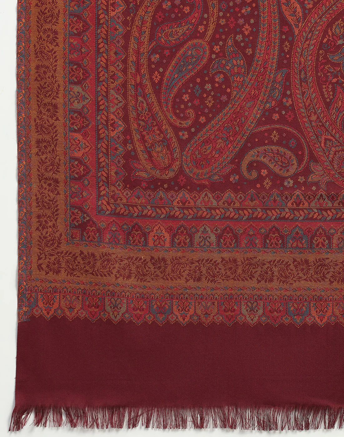 Women Multicolor Self Design   Shawl - Image 8