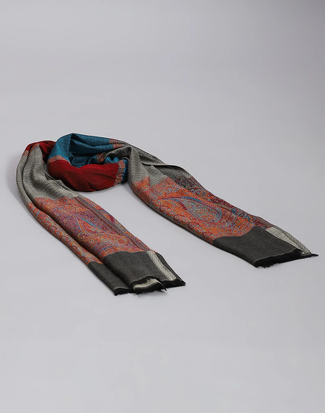 Women Multicolor Self Design Stole - Image 6