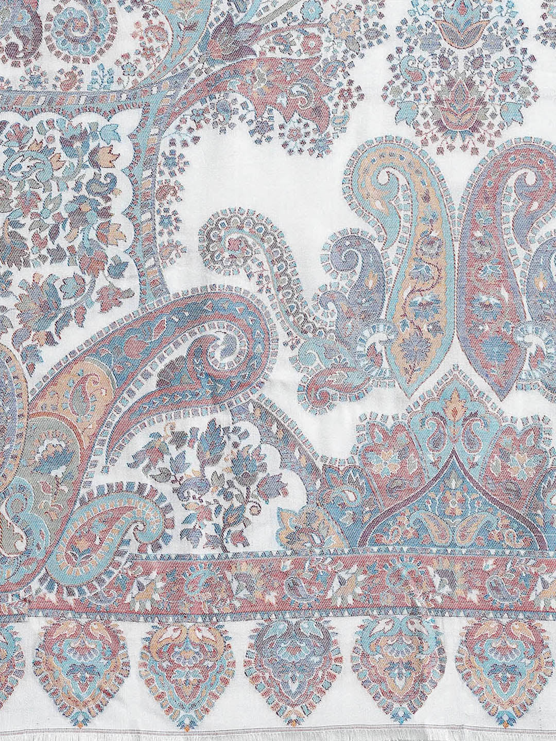 Women Multicolor Self Design Stole - Image 7