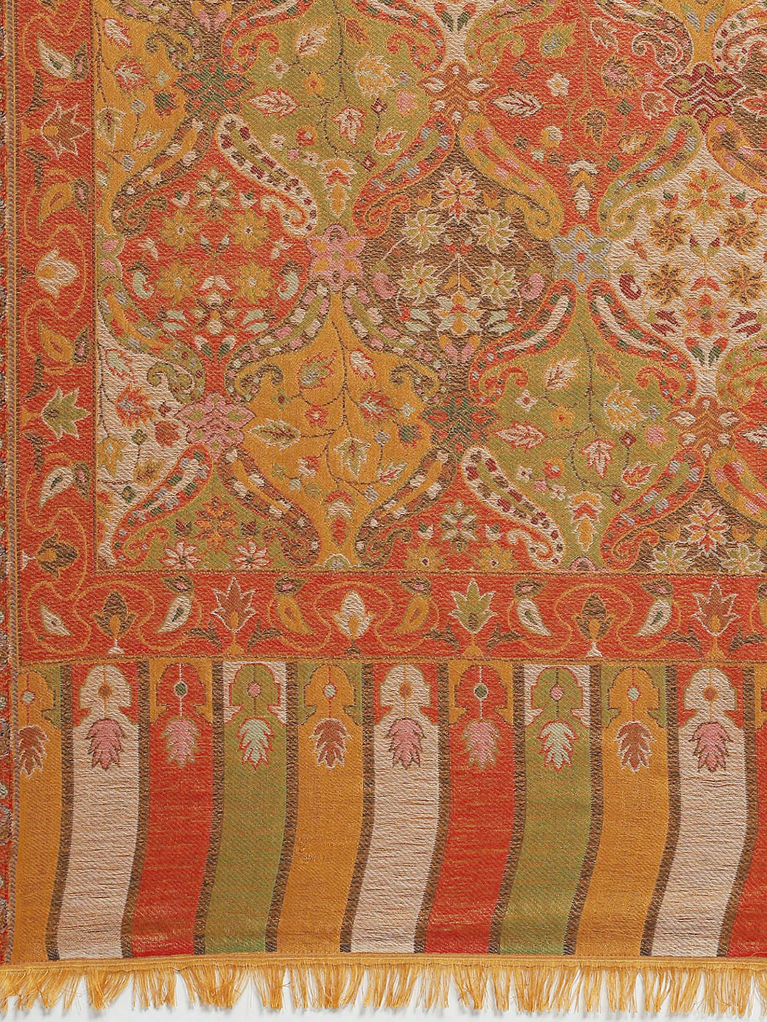 Women Multicolor Self Design Stole - Image 7