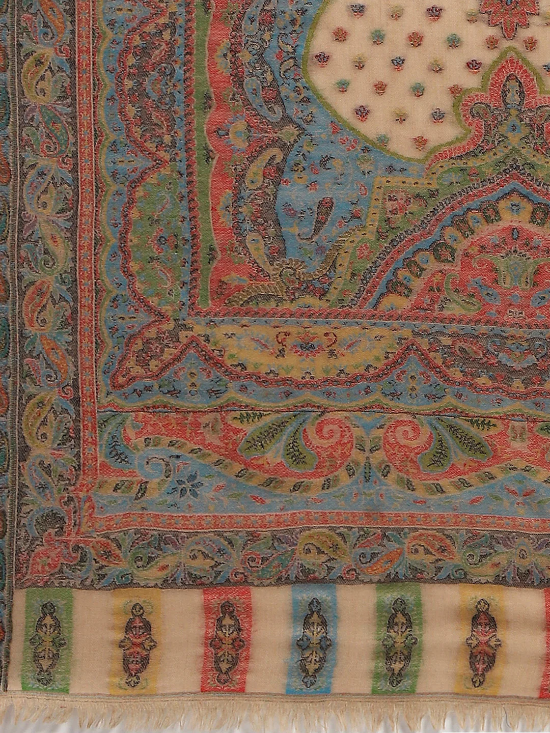 Women Multicolor Self Design Stole - Image 7