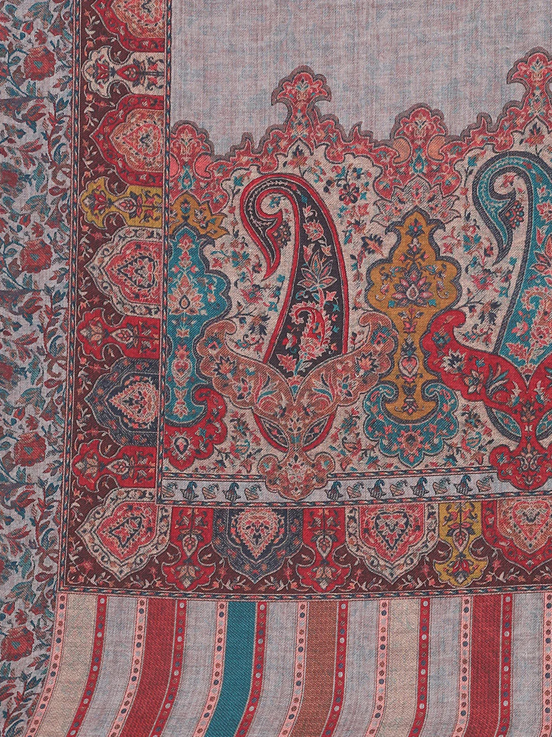 Women Multicolor Self Design Stole - Image 7