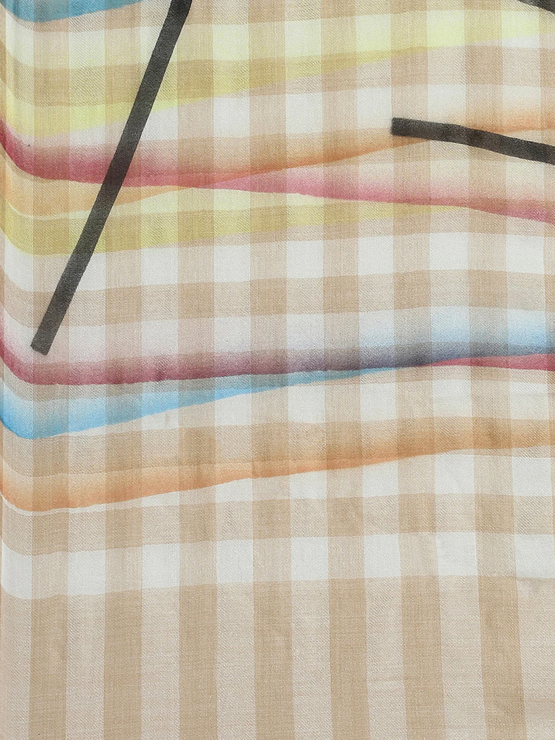 Women Multicolor Self Design Stole - Image 7