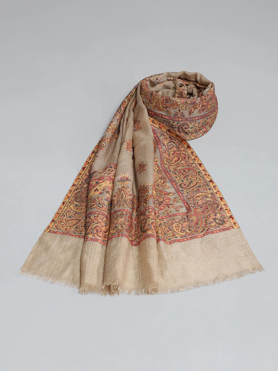 Women Multicolor Self Design Stole - Image 6