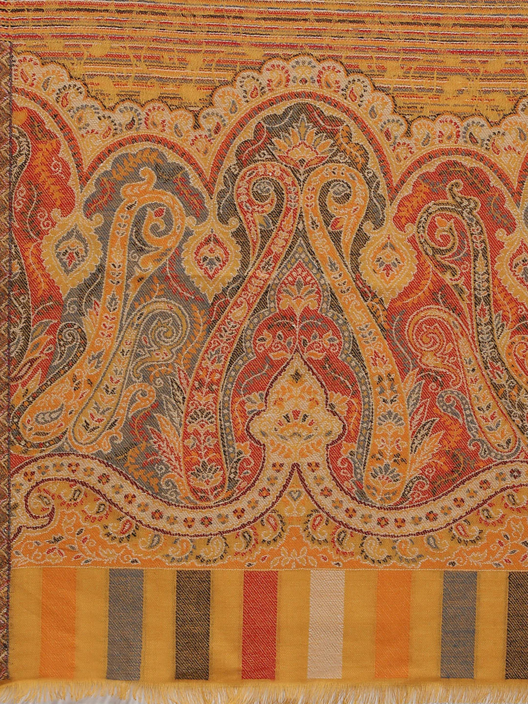 Women Multicolor Self Design Stole - Image 7
