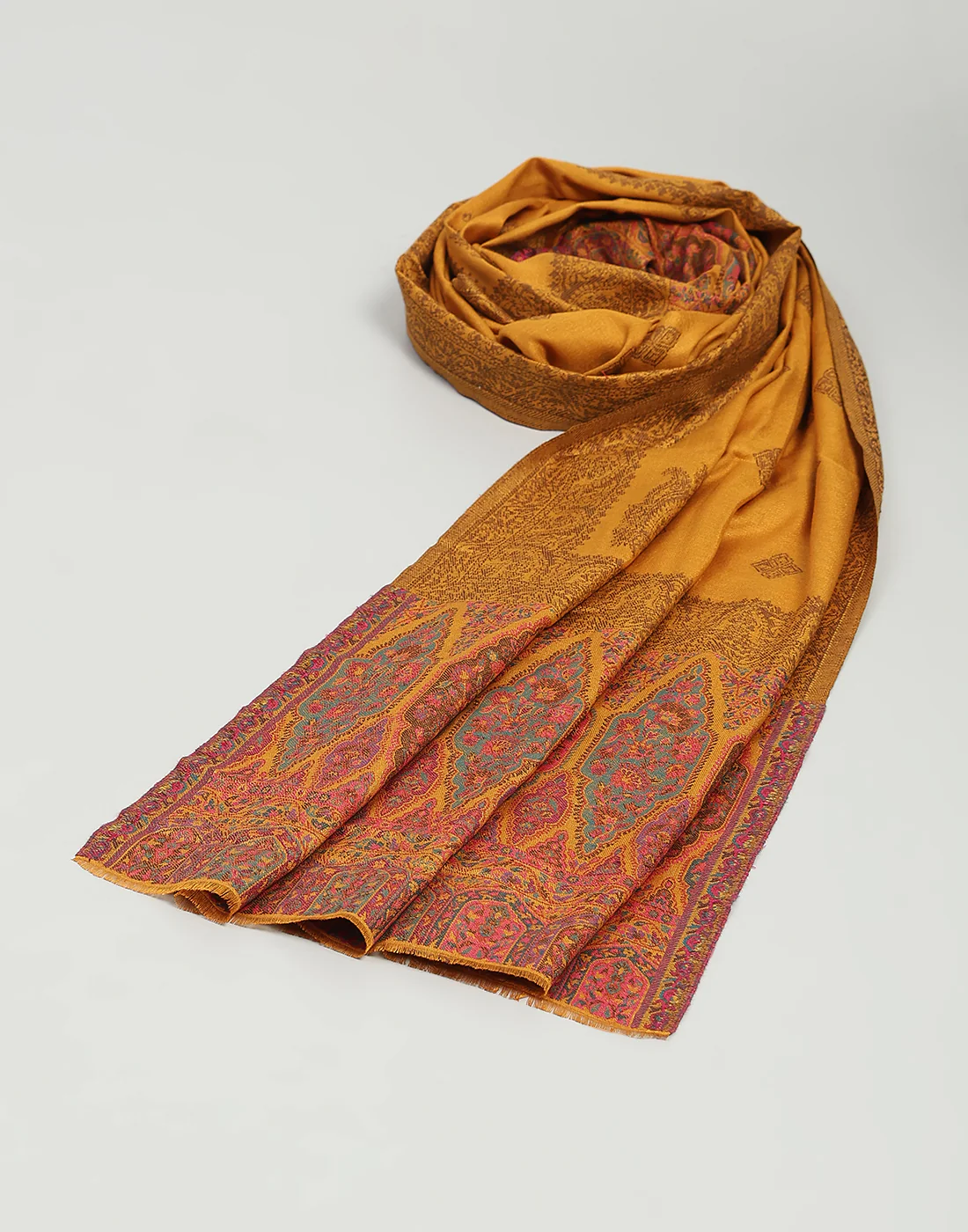 Women Multicolor Self Design   Stole - Image 6