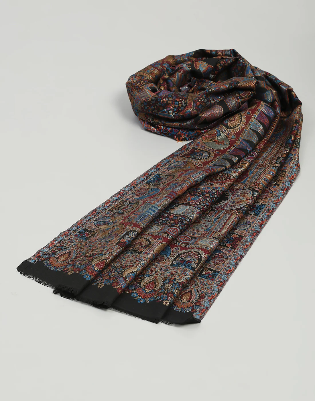 Women Multicolor Self Design   Stole - Image 7