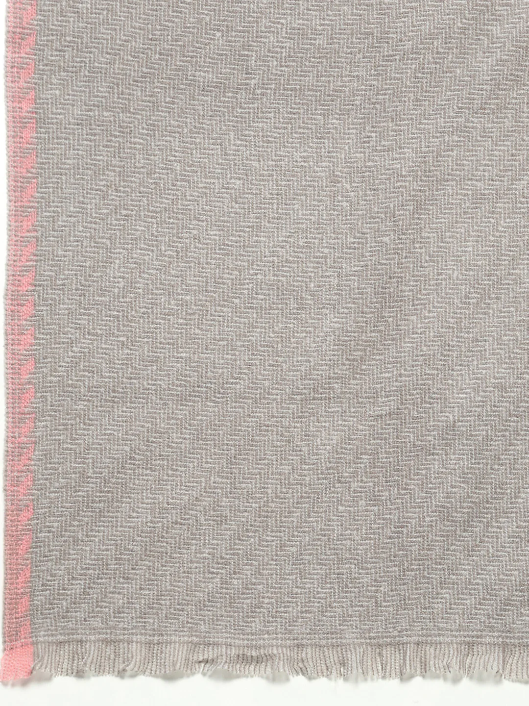 Women Multicolor Self Design Wool Stole - Image 7