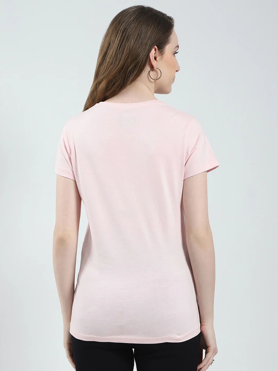 Women Mustard & Peach Solid Round Neck Half Sleeve Top 2Pc Set - Image 10