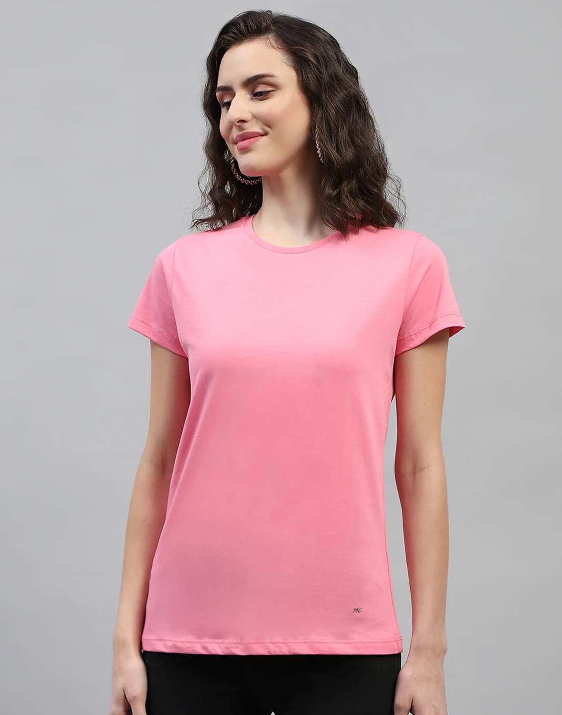 Women Off White & Pink Solid Round Neck Half Sleeve Top (Pack of 2) - Image 7