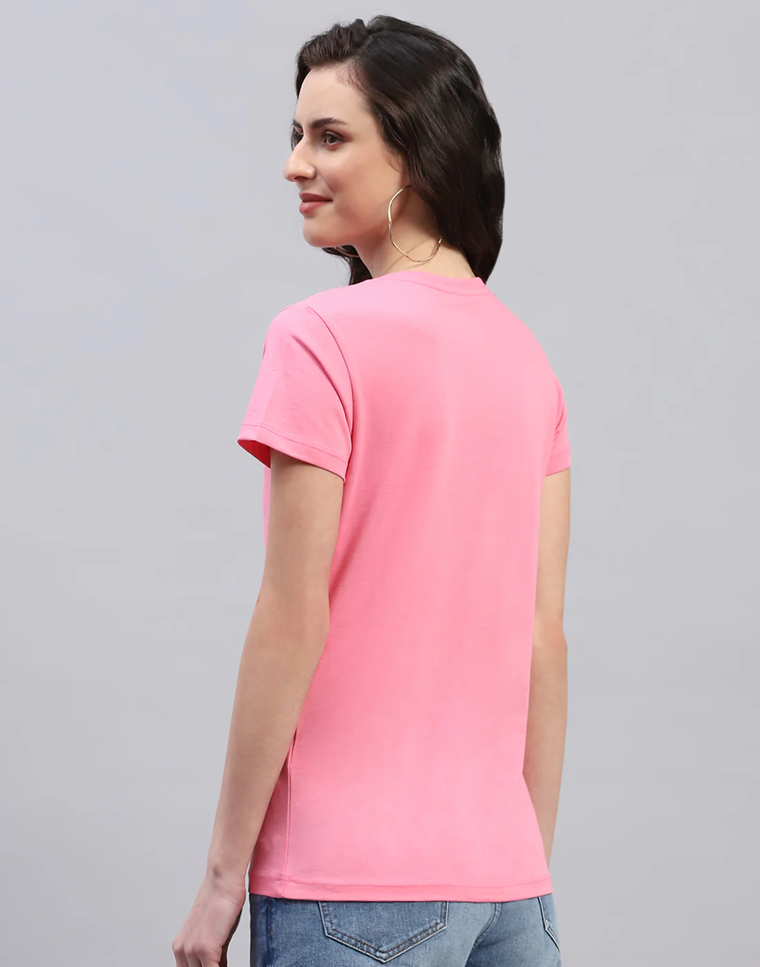 Women Off White & Pink Solid V Neck Half Sleeve Top (Pack of 2) - Image 6