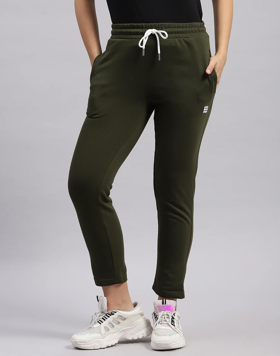 Rock.it Women Olive Solid Regular Fit Lower - Image 3