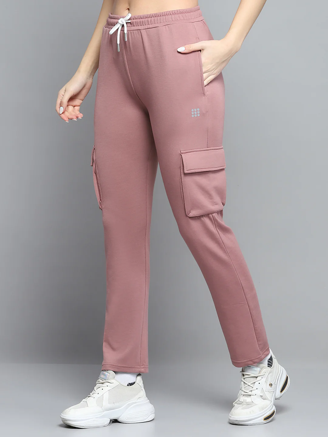 Rock.it Women Peach Solid Regular Fit Lower - Image 3