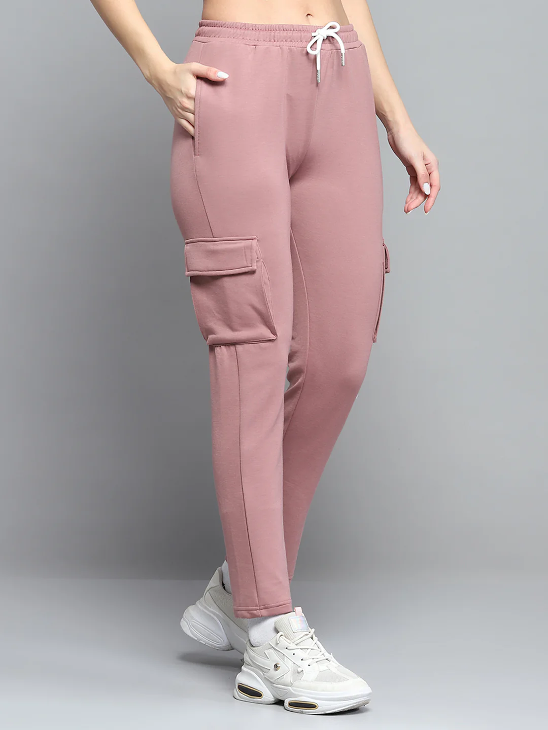 Rock.it Women Peach Solid Regular Fit Lower - Image 4