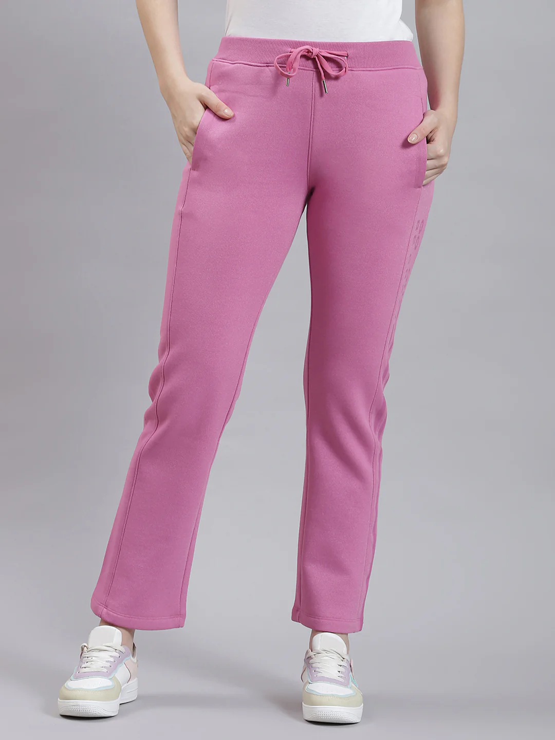 Women Pink Printed Winter Lower - Image 2