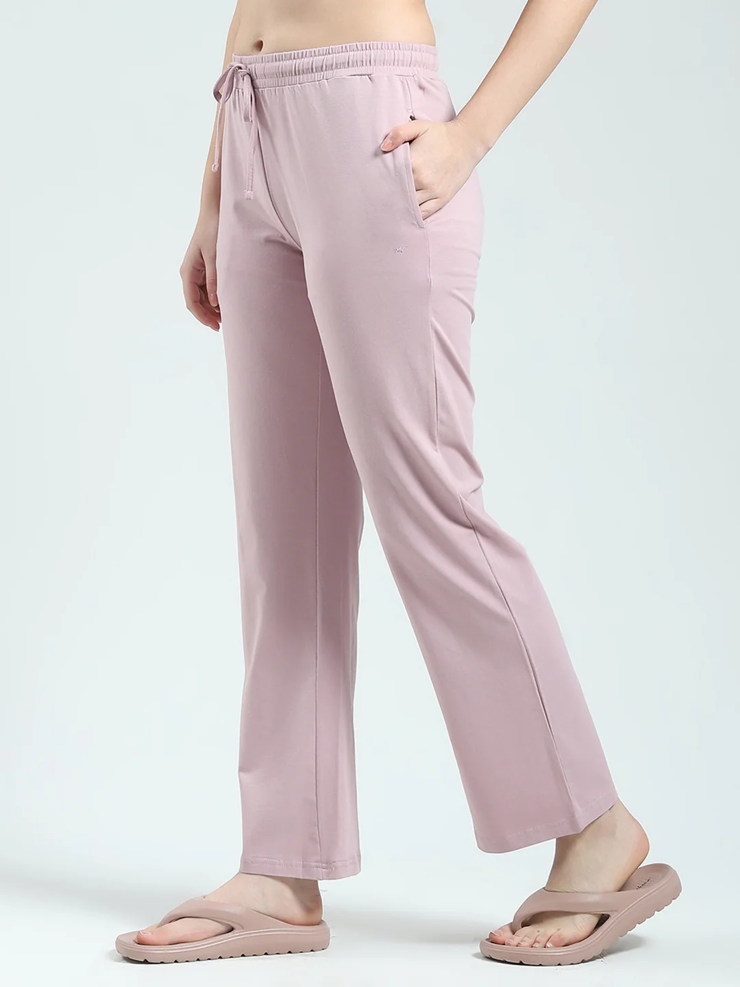 Women Pink Printed Round Neck 3/4th Sleeve Lower Set - Image 6