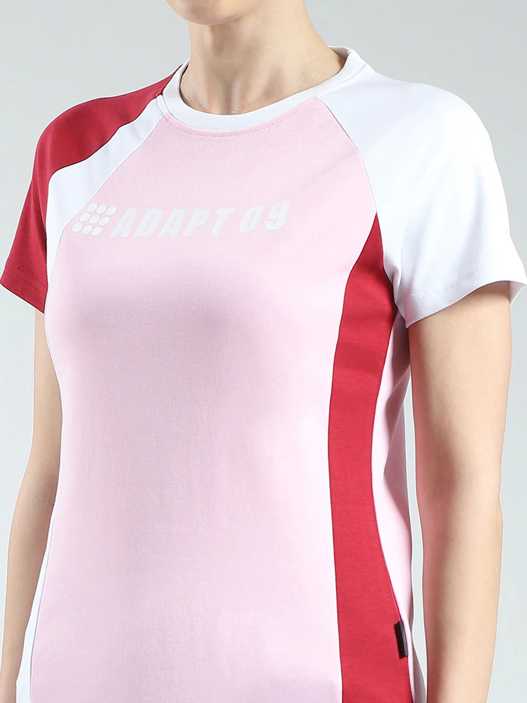 Rock.it Women Pink Printed Round Neck Half Sleeve Top - Image 6