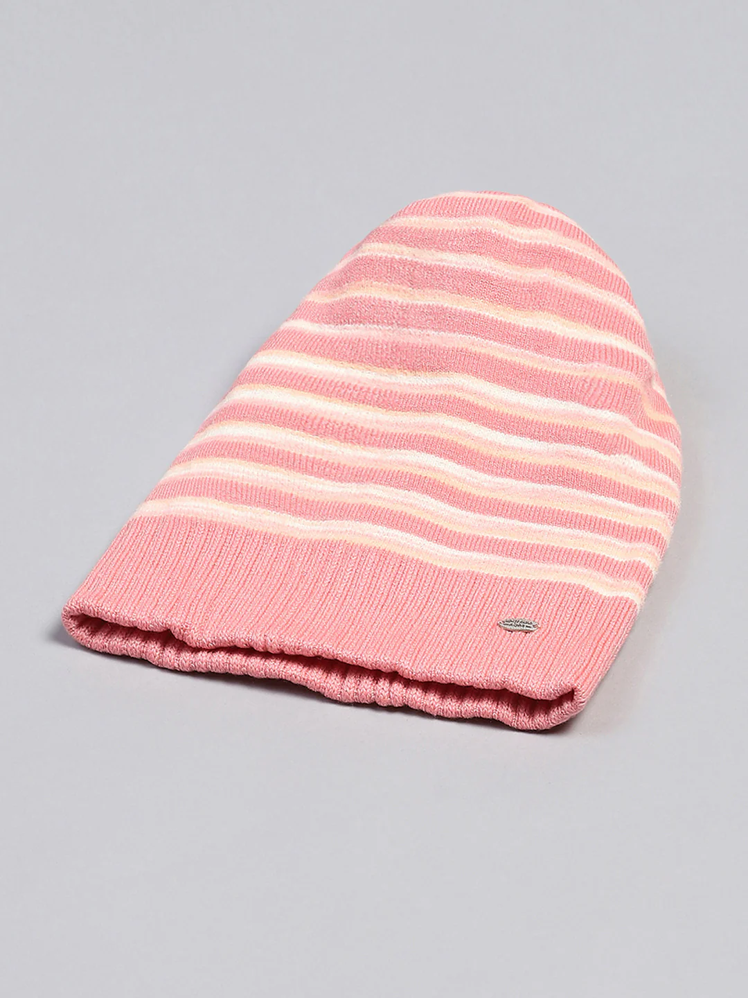 Women Pink Self Design Cap - Image 6