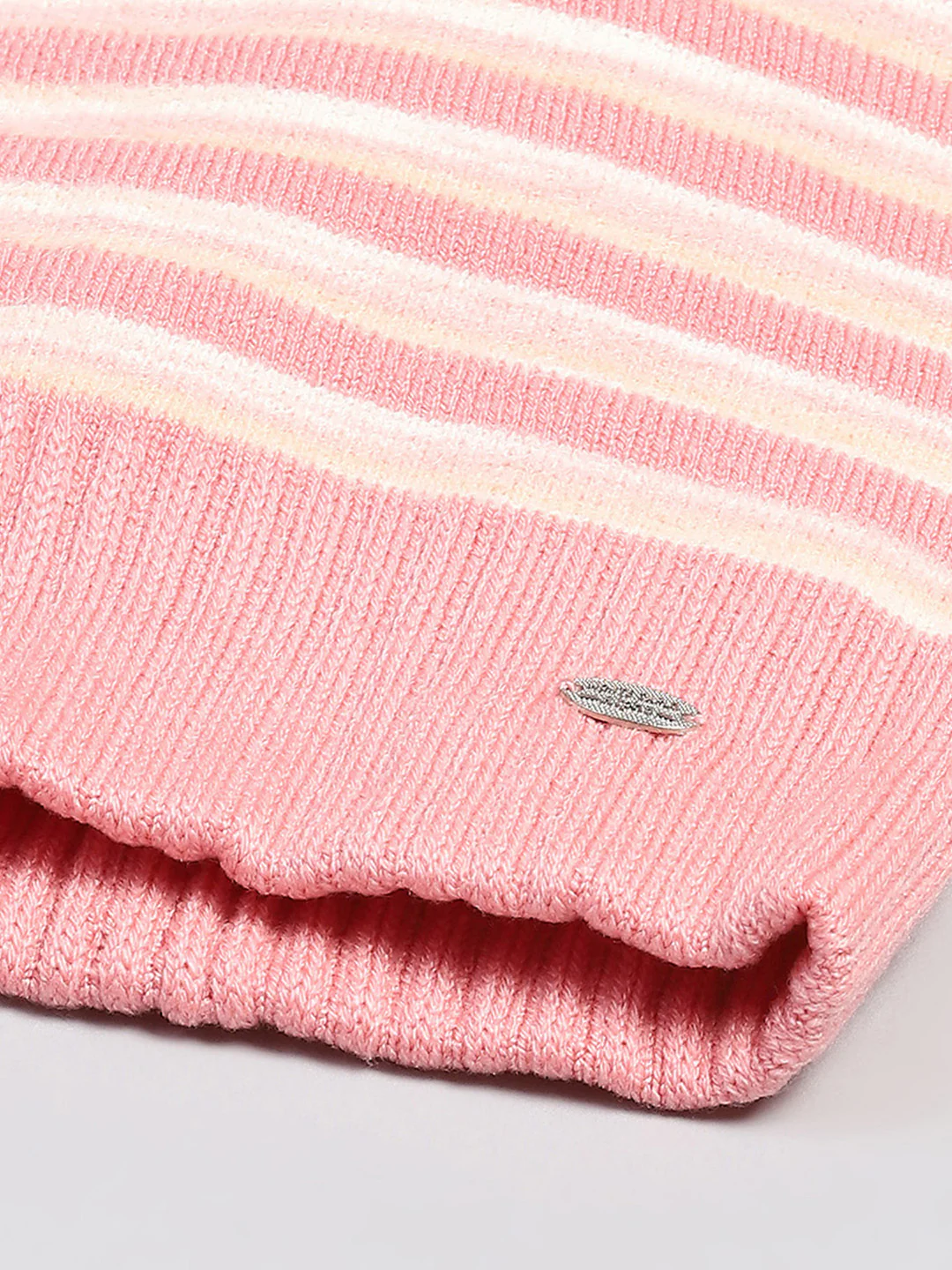 Women Pink Self Design Cap - Image 7