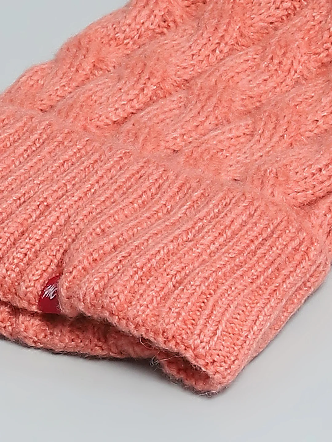 Women Pink Self Design Cap - Image 7