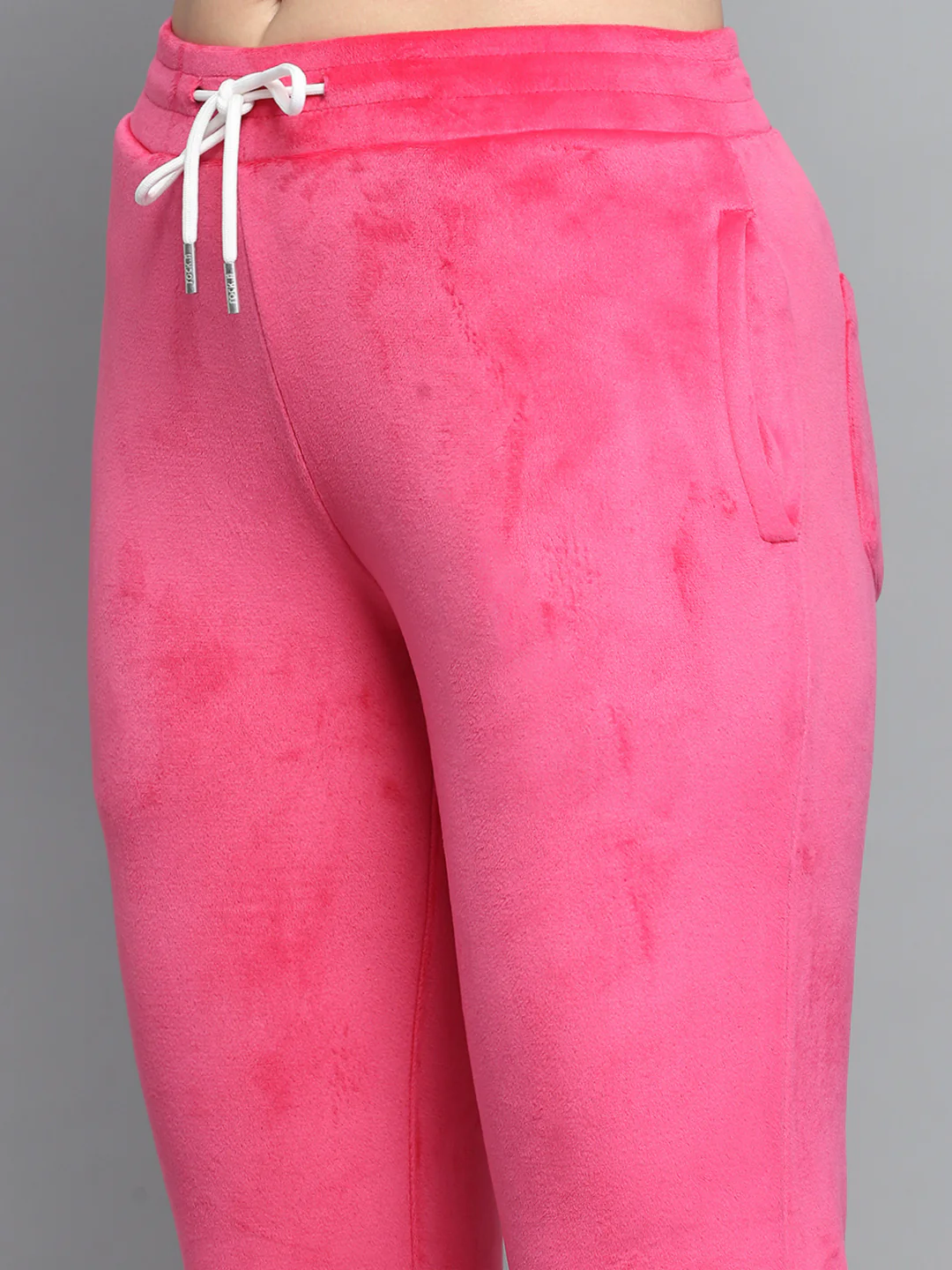 Rock.it Women Pink Solid Hooded Full Sleeve Tracksuit - Image 9