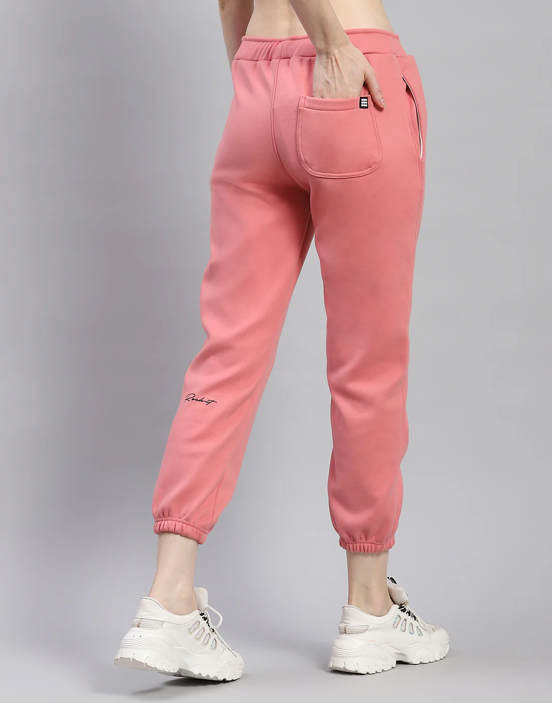 Rock.it Women Pink Solid Regular Fit Winter Lower - Image 2