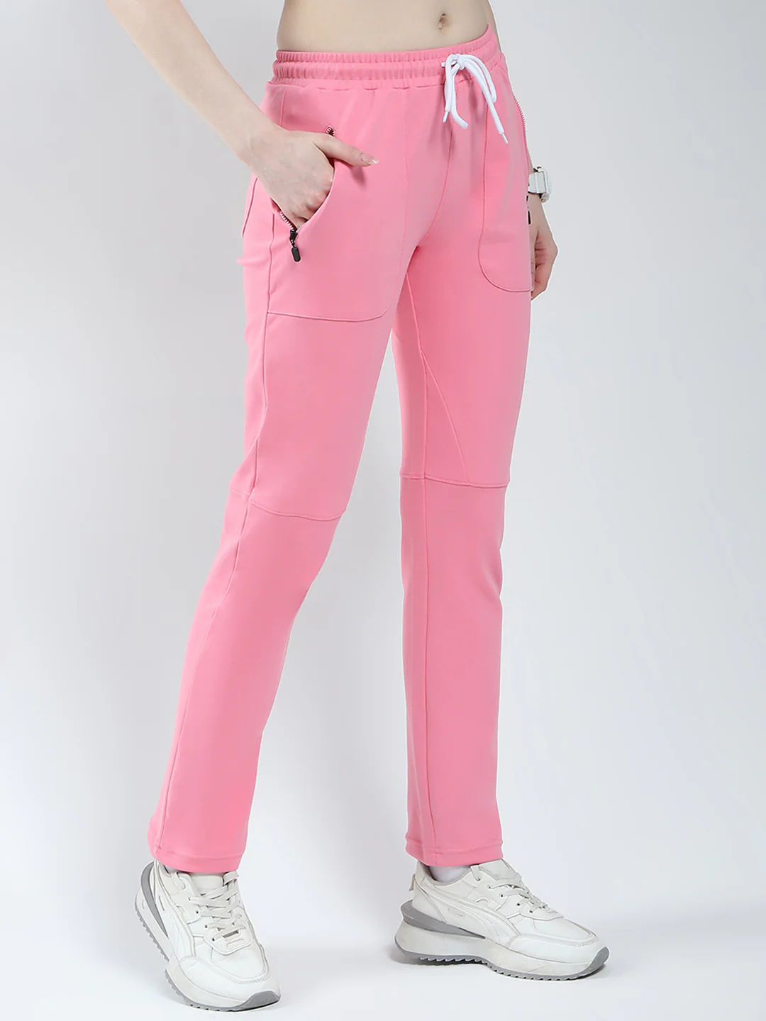 Rock.it Women Pink Solid Regular Fit Lower - Image 4
