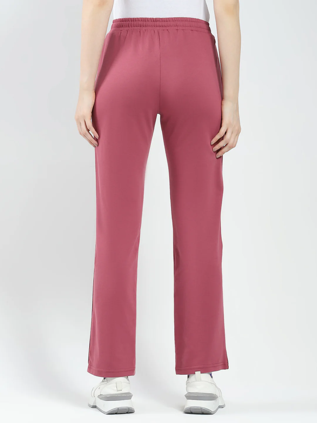 Women Pink Solid Regular Fit Lower - Image 5