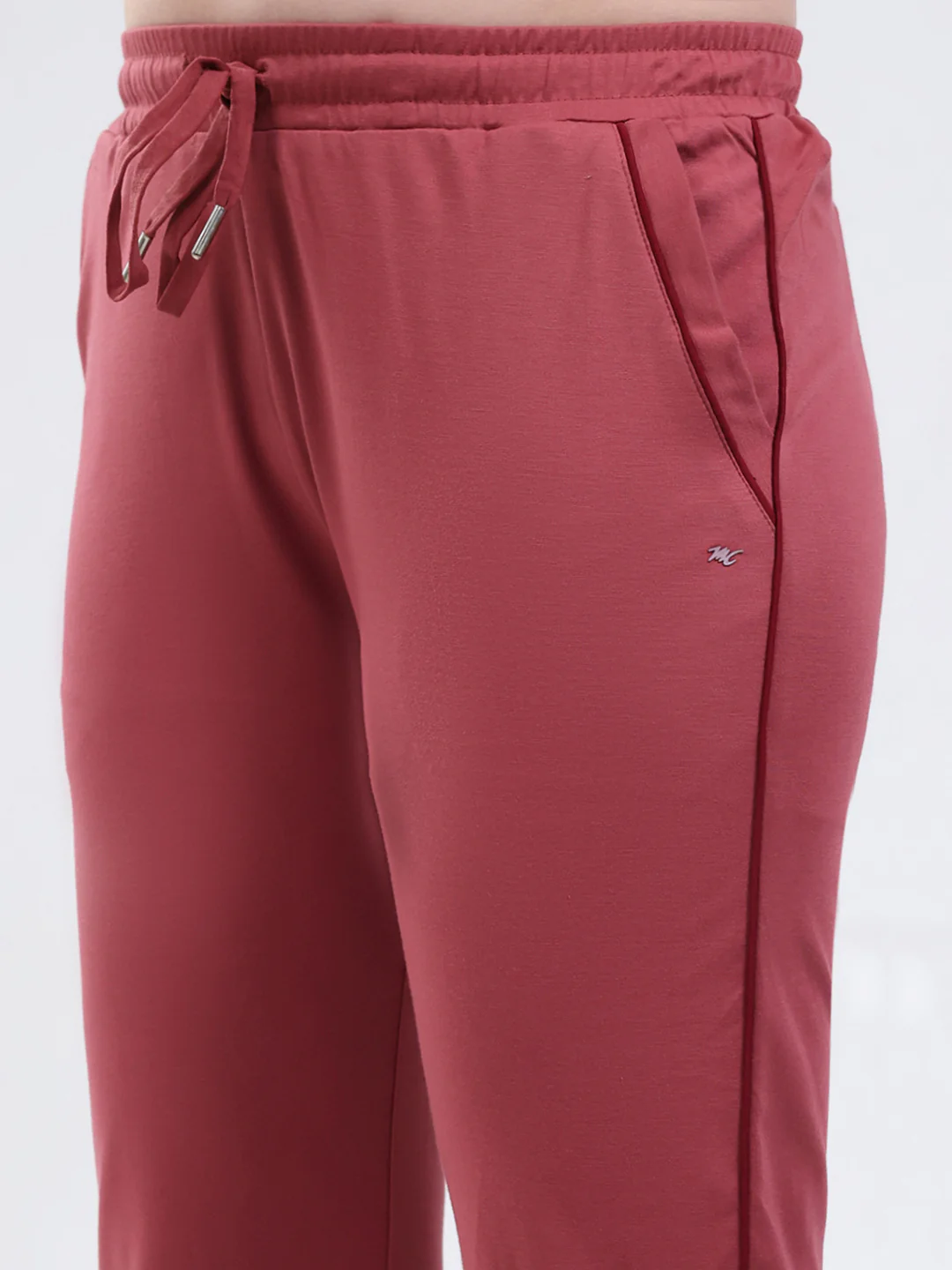 Women Pink Solid Regular Fit Winter Lower - Image 6