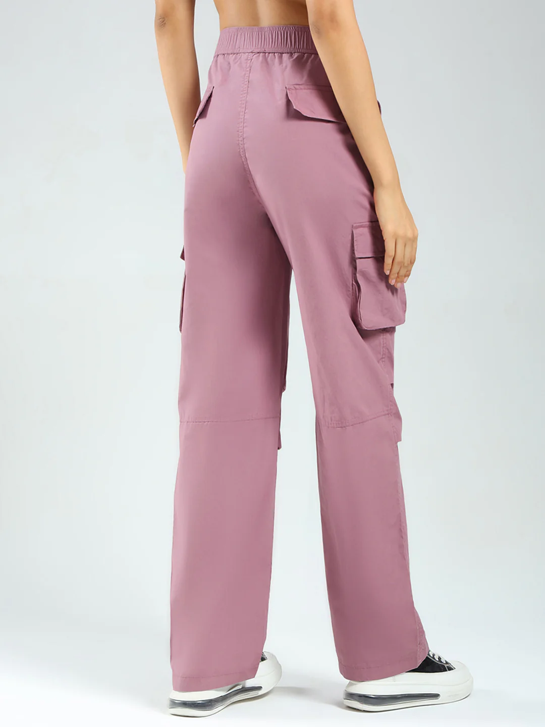 Rock.it Women Pink Solid Straight Fit Cargo - Image 5