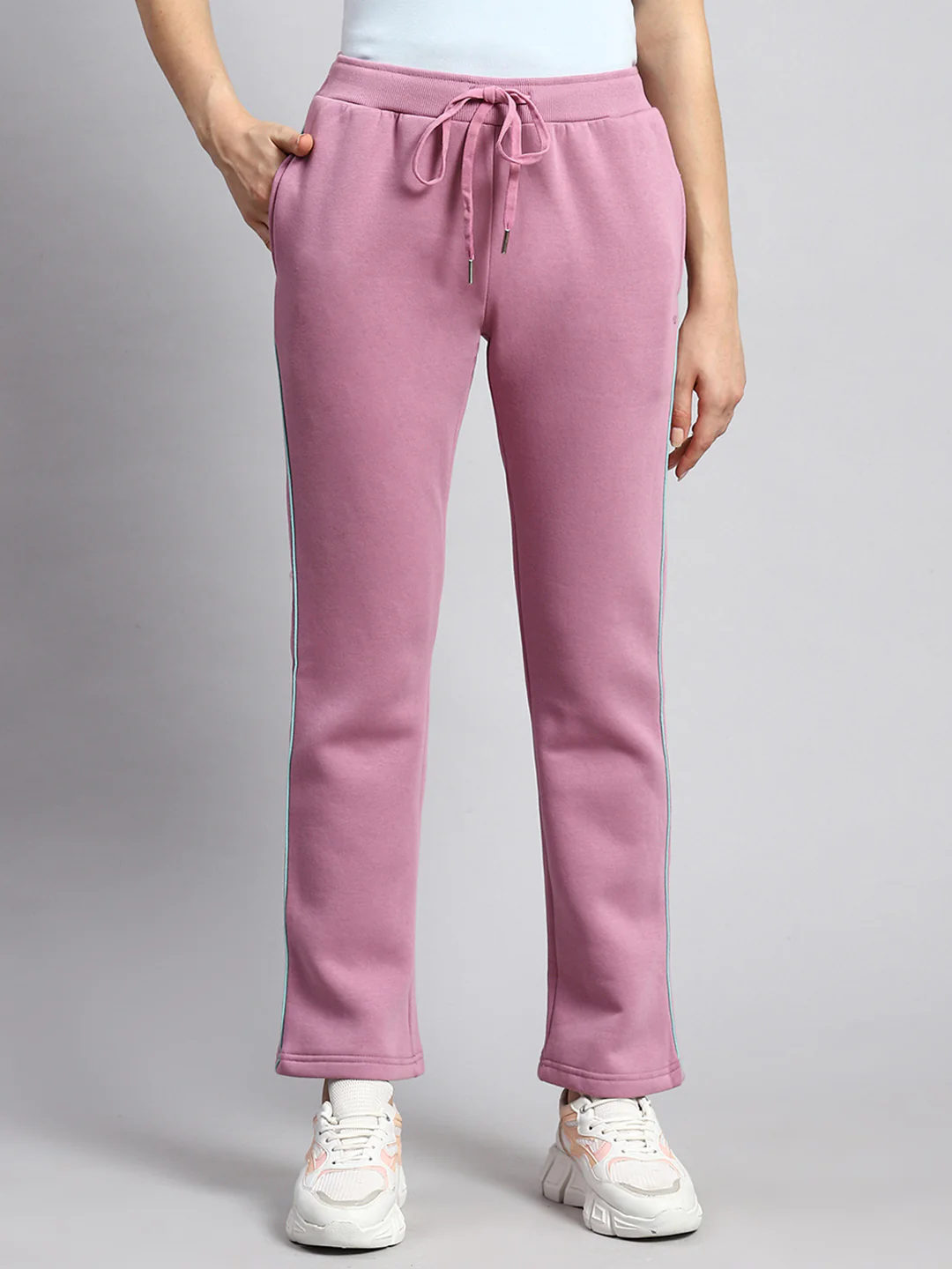 Women Purple Plain Winter Lower - Image 2