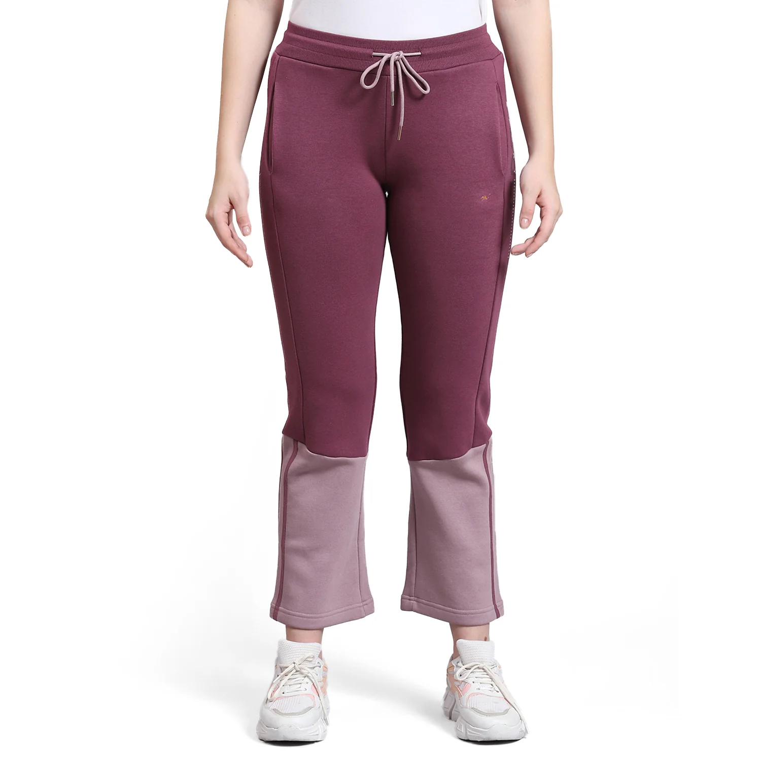 Women Purple Printed Regular Fit Winter Lower - Image 5
