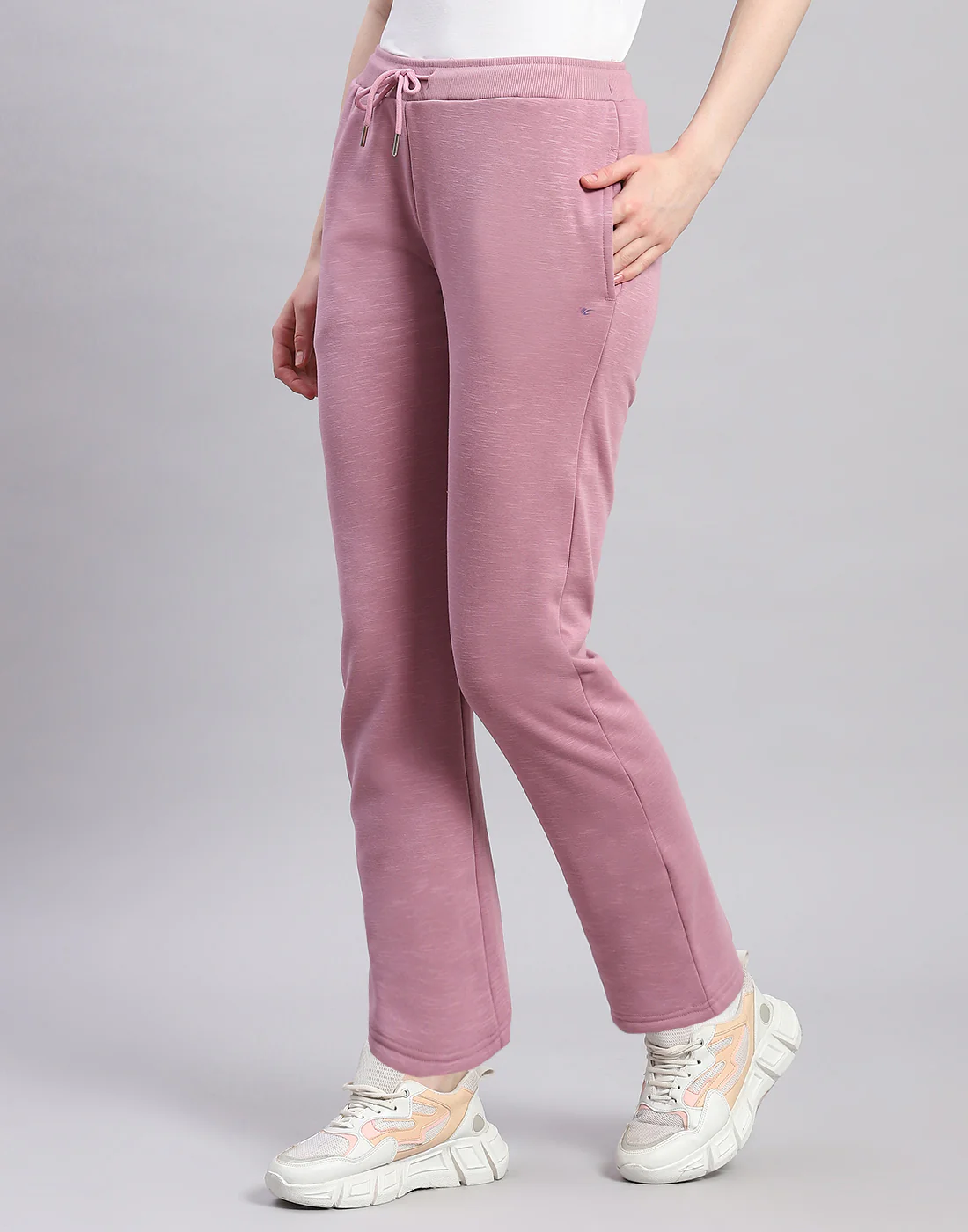 Women Purple Solid Hooded Full Sleeve Tracksuit - Image 8