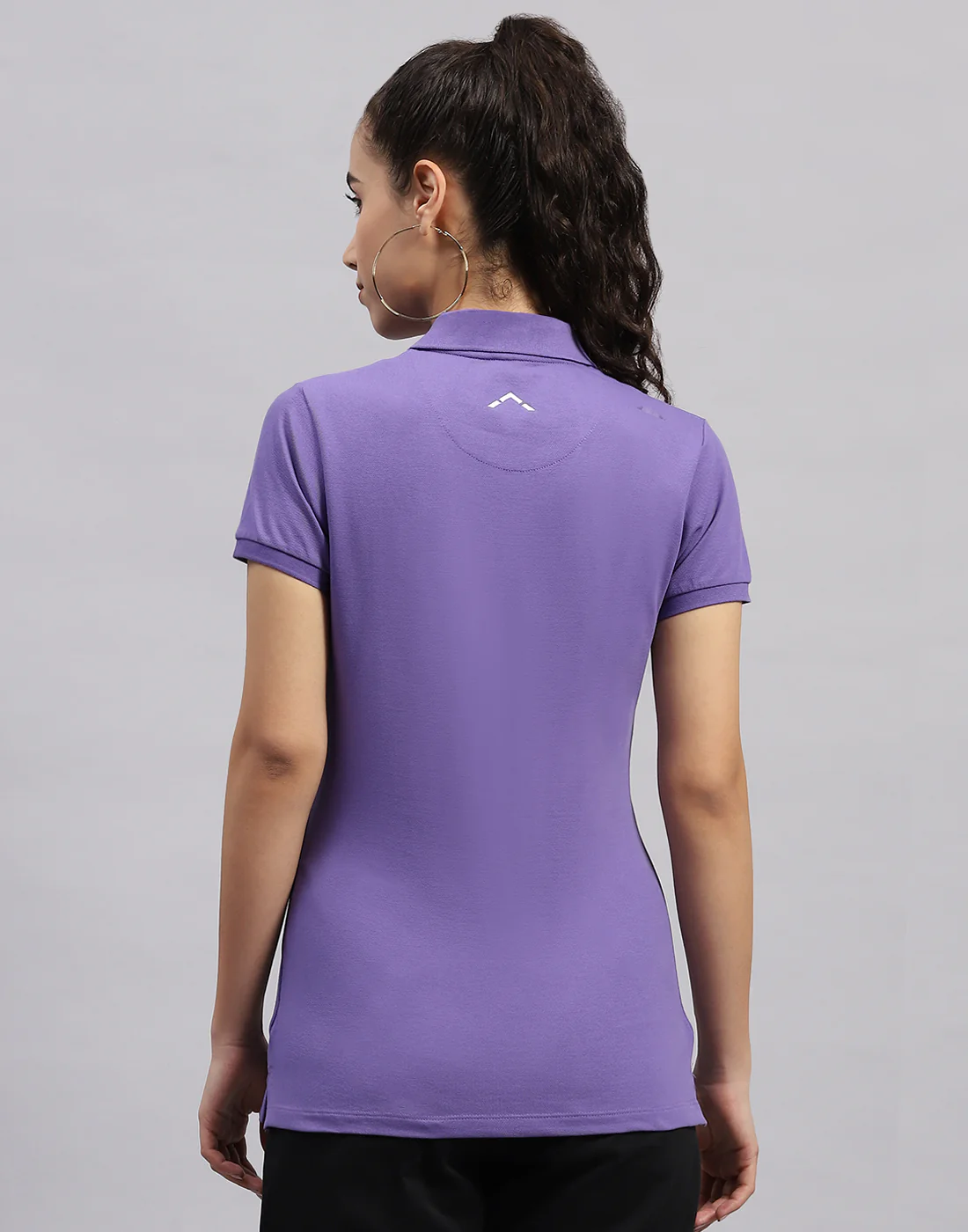 Rock.it Women Purple Solid Polo Collar Half Sleeve T Shirt - Image 6