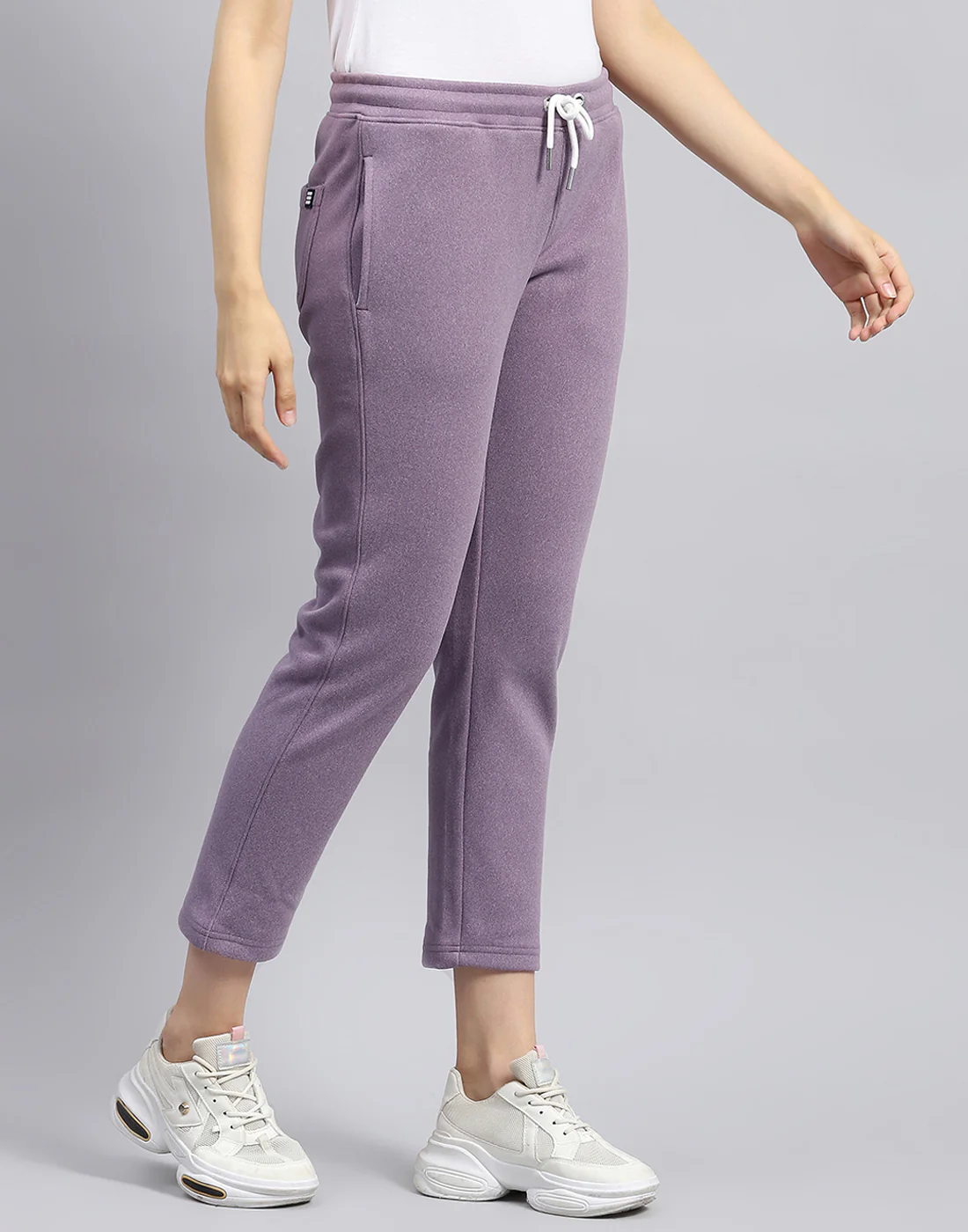 Rock.it Women Purple Solid Regular Fit Winter Lower - Image 4